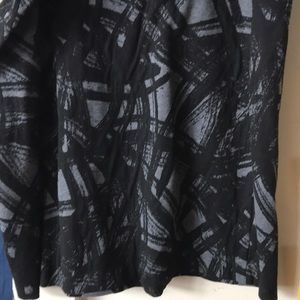 Black and grey pencil skirt